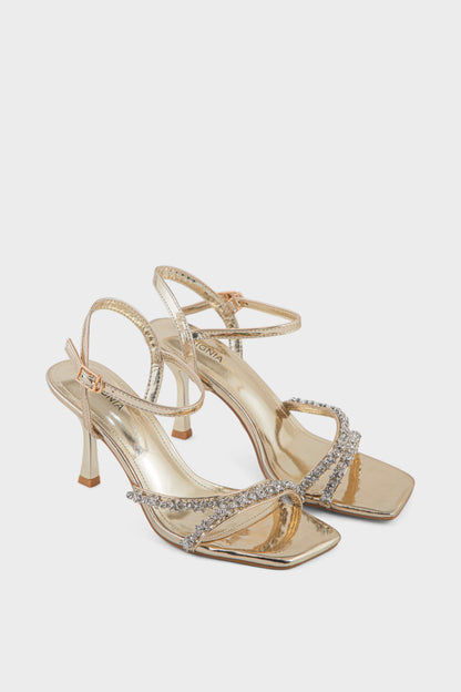 Party Wear Sandal IP2065-Gold