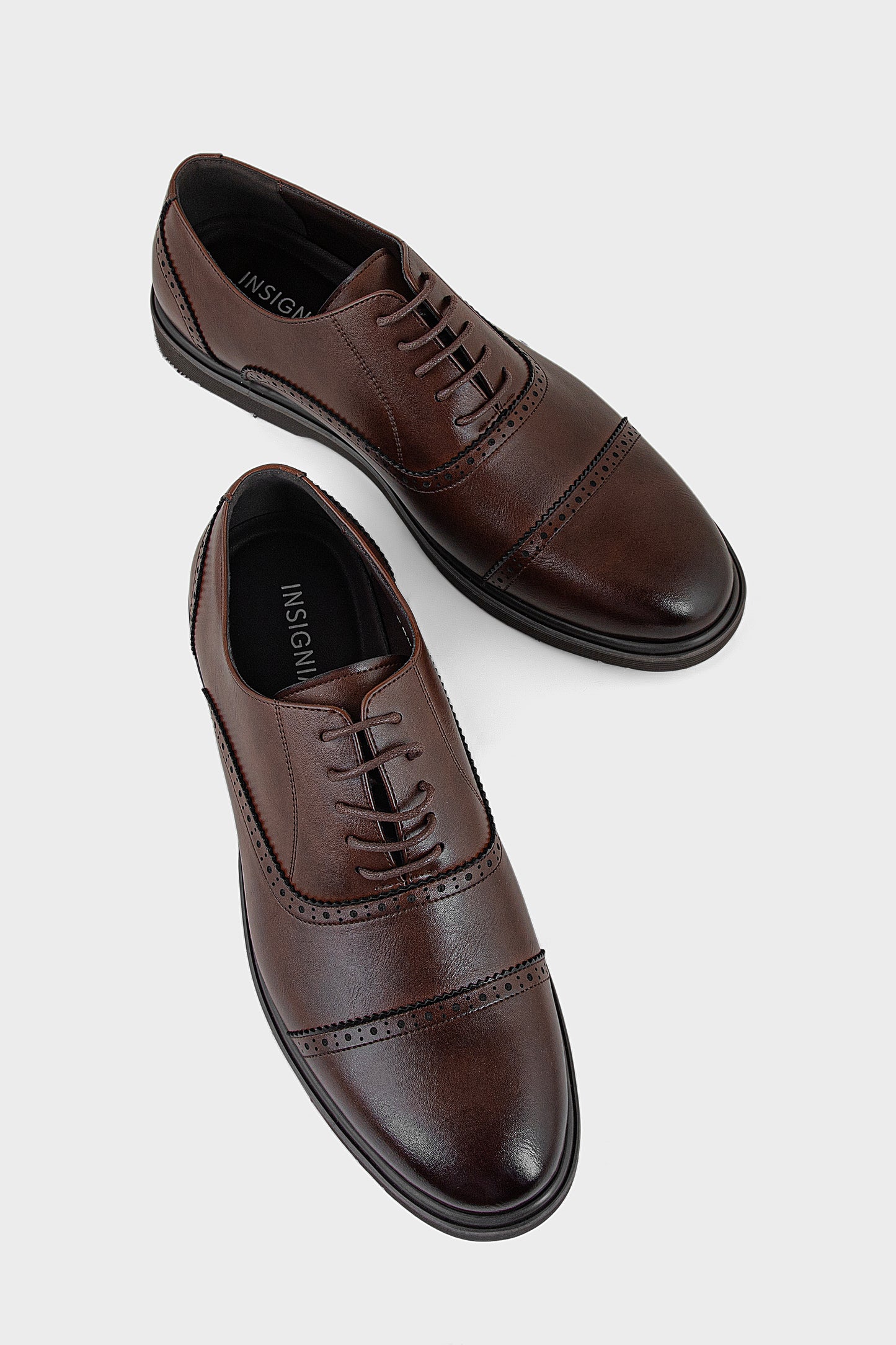 Men Formal Oxford MF8009-Coffee