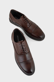 Men Formal Oxford MF8009-Coffee