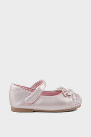 Girls Party Wear Pumps Q10003-Rose Gold