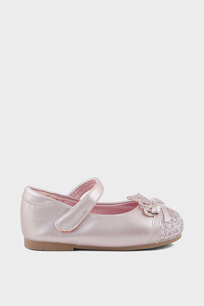 Girls Party Wear Pumps Q10003-Rose Gold