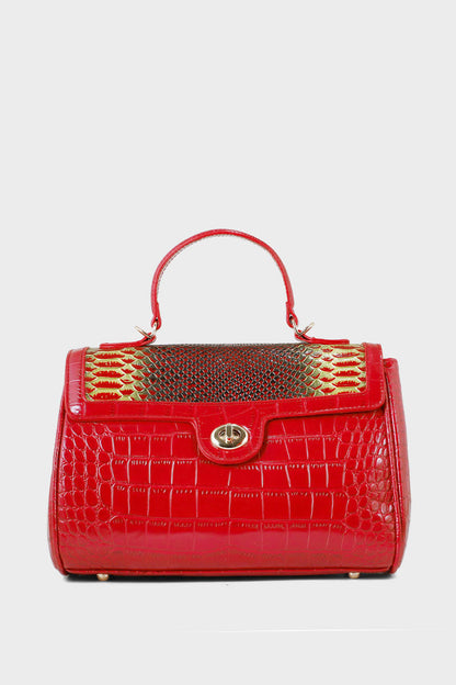 Top Handle Hand Bags B15095-Maroon