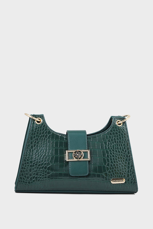 Baguette Shoulder Bags B10525-Green