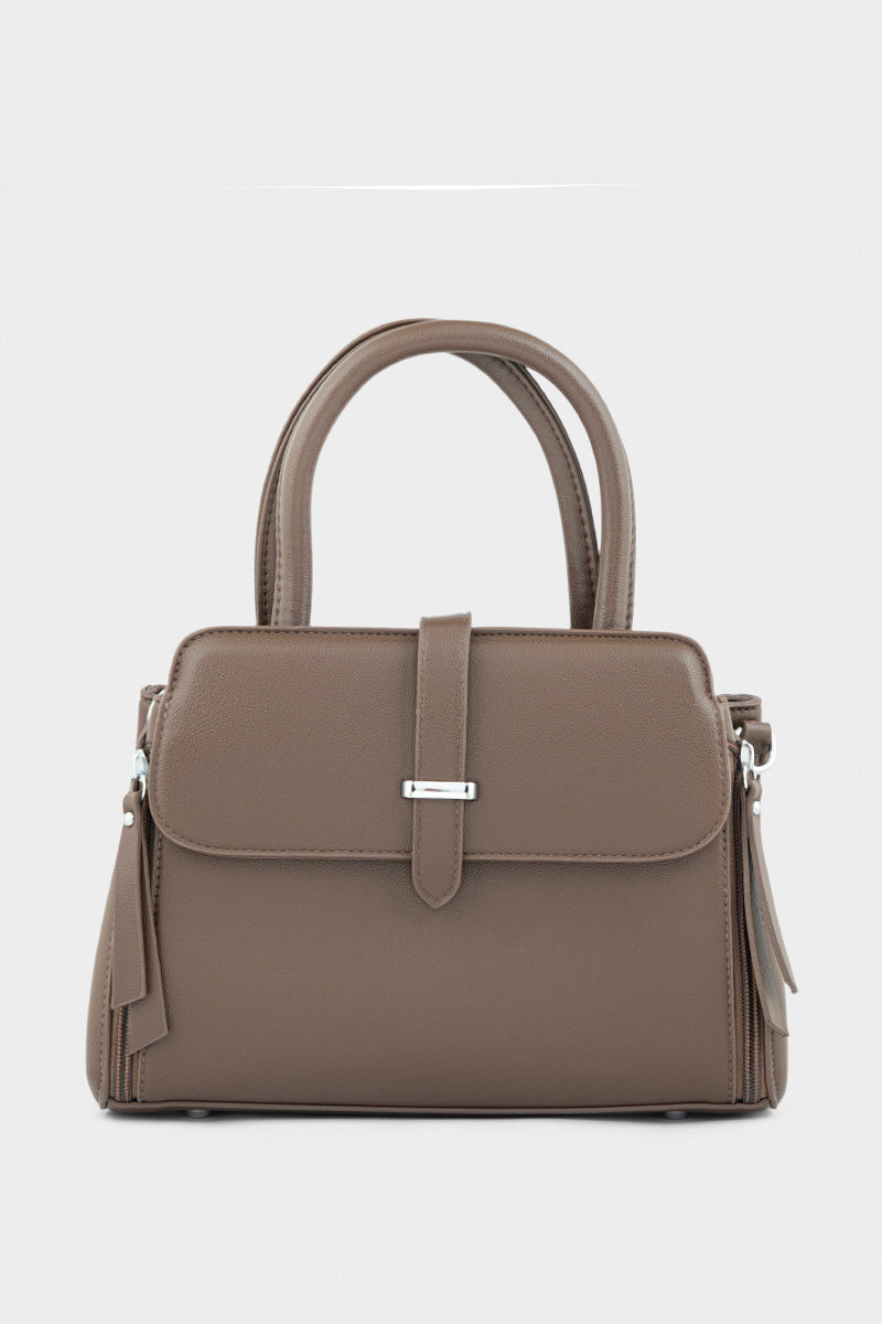Top Handle Hand Bags BH0094-Brown