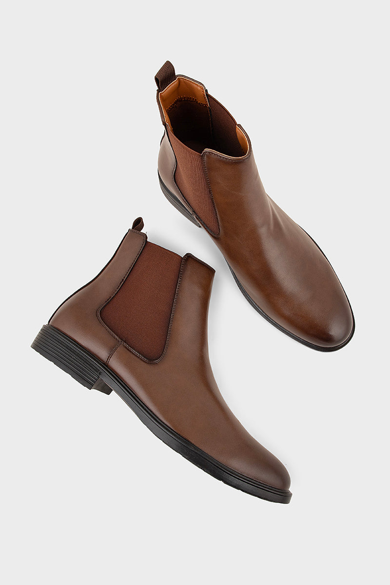 Men Formal Boots MF9000-Brown