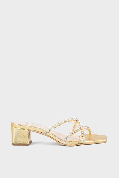 Party Wear Slip On IP0058-Golden
