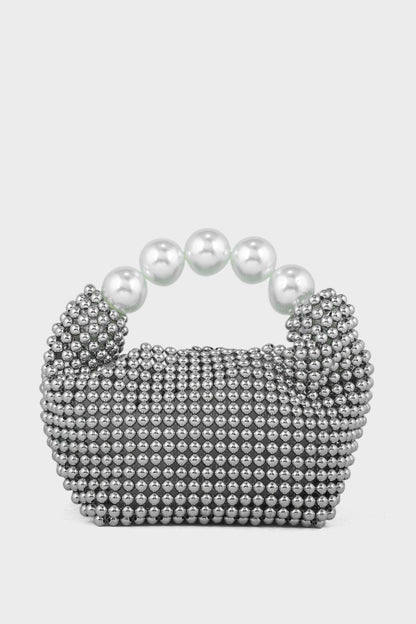 Party Wear Clutch BK4053-Silver