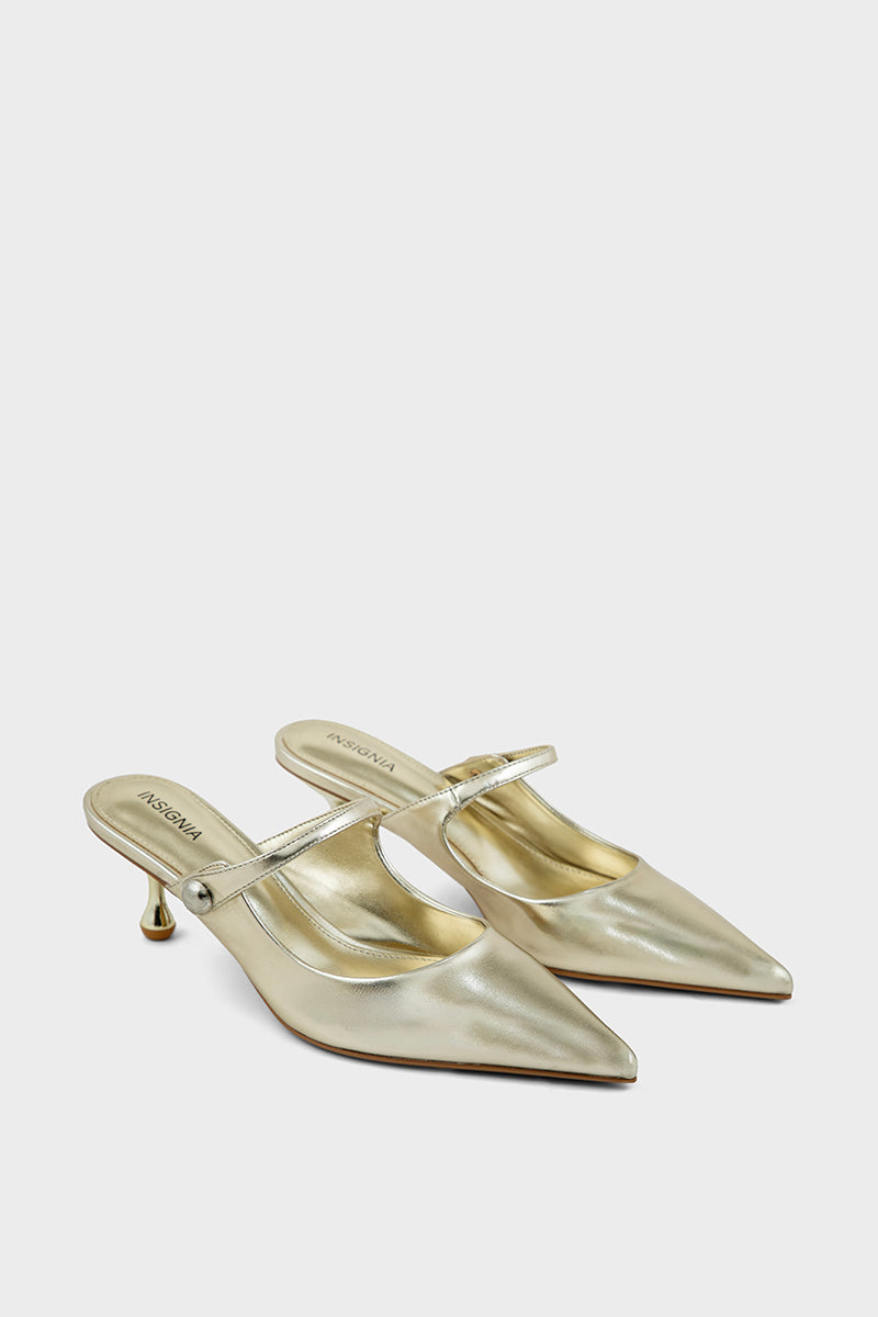 Party Wear Mule IP8517-Light Gold