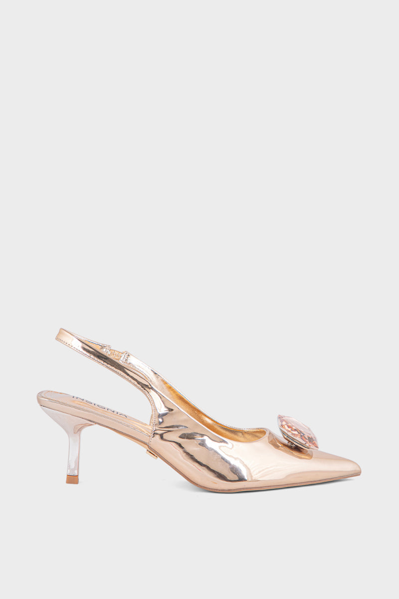 Party Wear Sling Back IP4018-Champagne