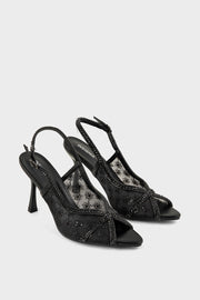 Party Wear Sling Back IP4050-Black