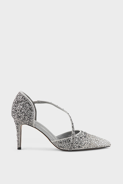 Party Wear Court Shoes IP5019-Silver
