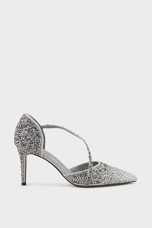 Party Wear Court Shoes IP5019-Silver