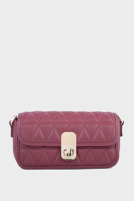 Cross Shoulder Bags BS2041-Burgundy