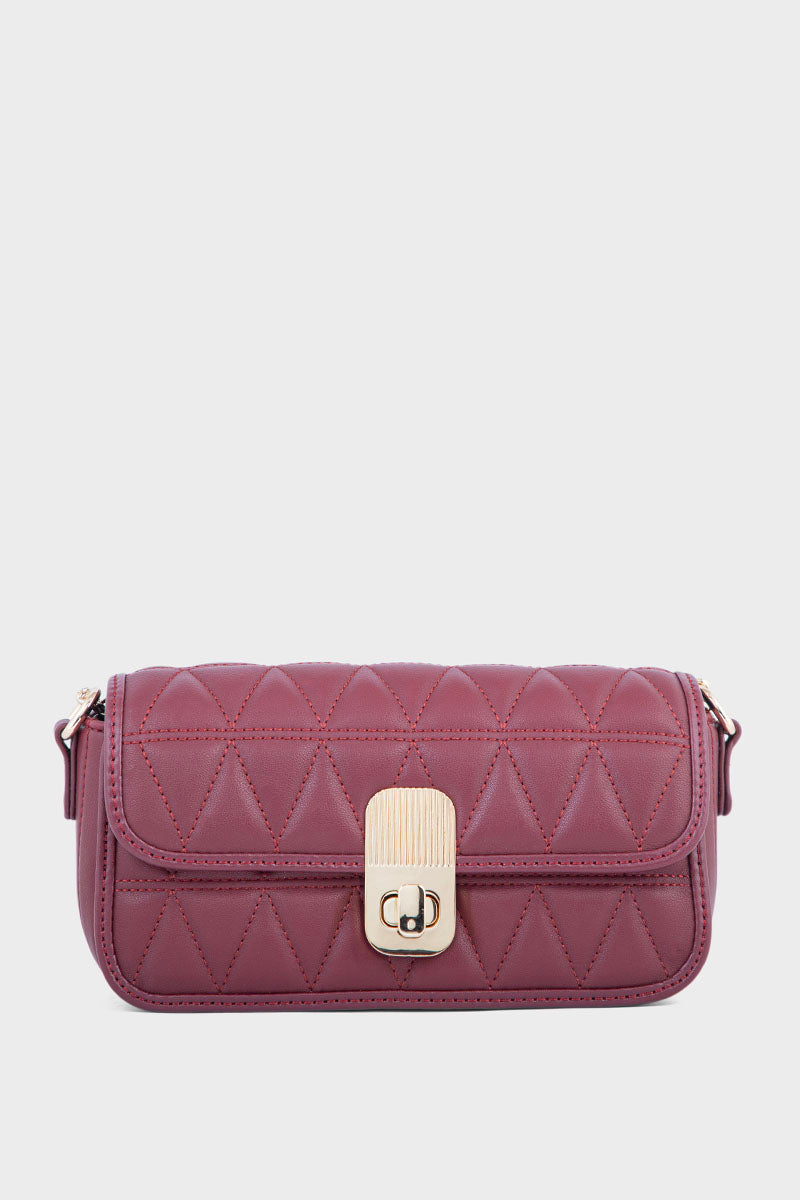 Cross Shoulder Bags BS2041-Burgundy