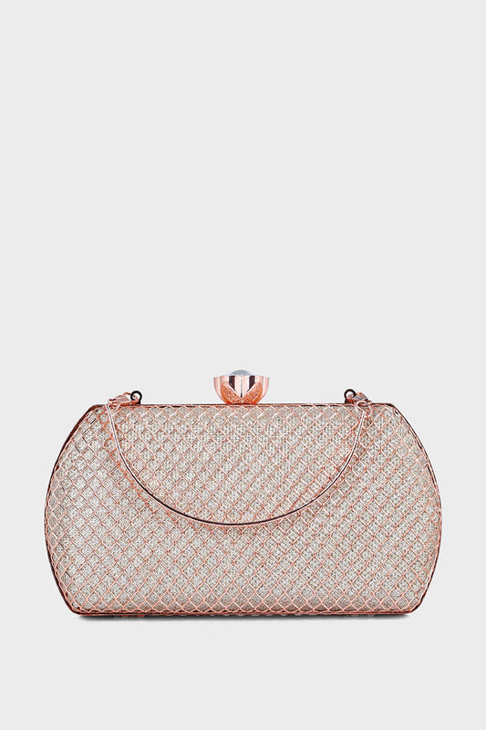 Party Wear Clutch B20764-Peach