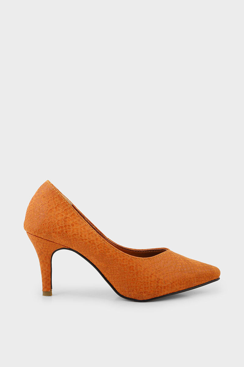 Formal Court Shoes I44424-Mustard