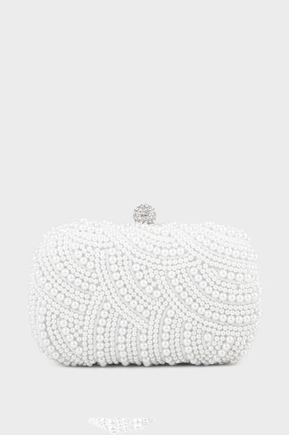 Party Wear Clutch BK4062-White