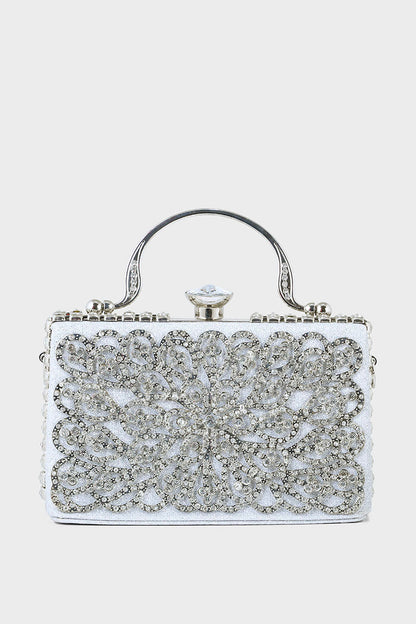 Wedding Clutch B21607-Silver