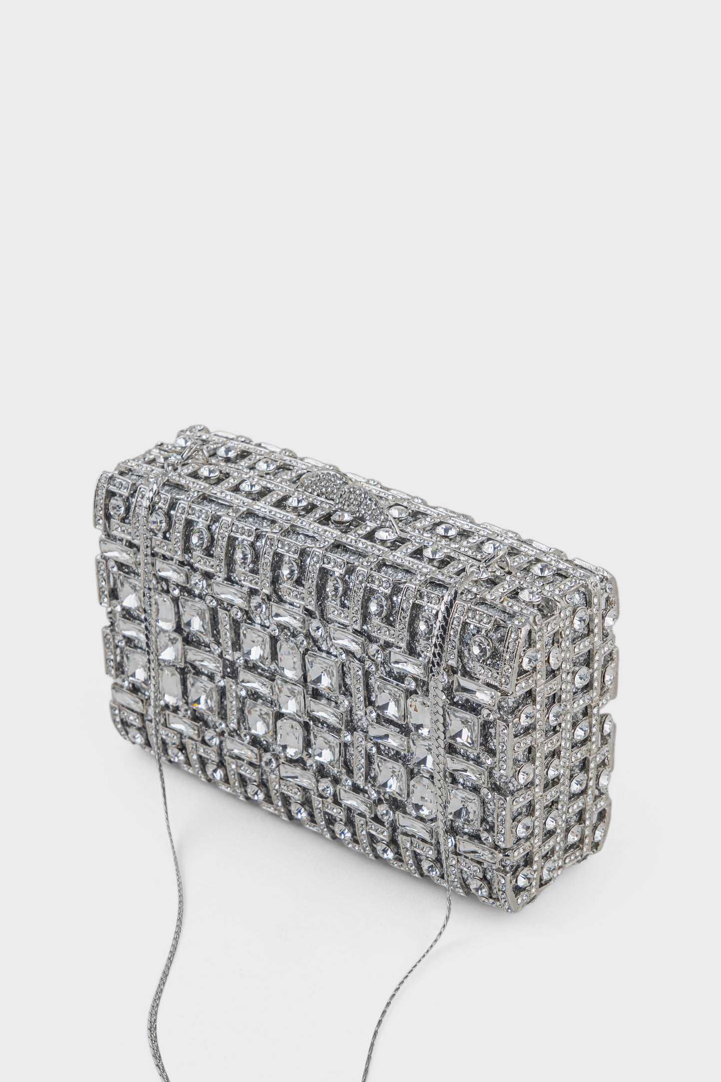 Party Wear Clutch BK4124-Silver