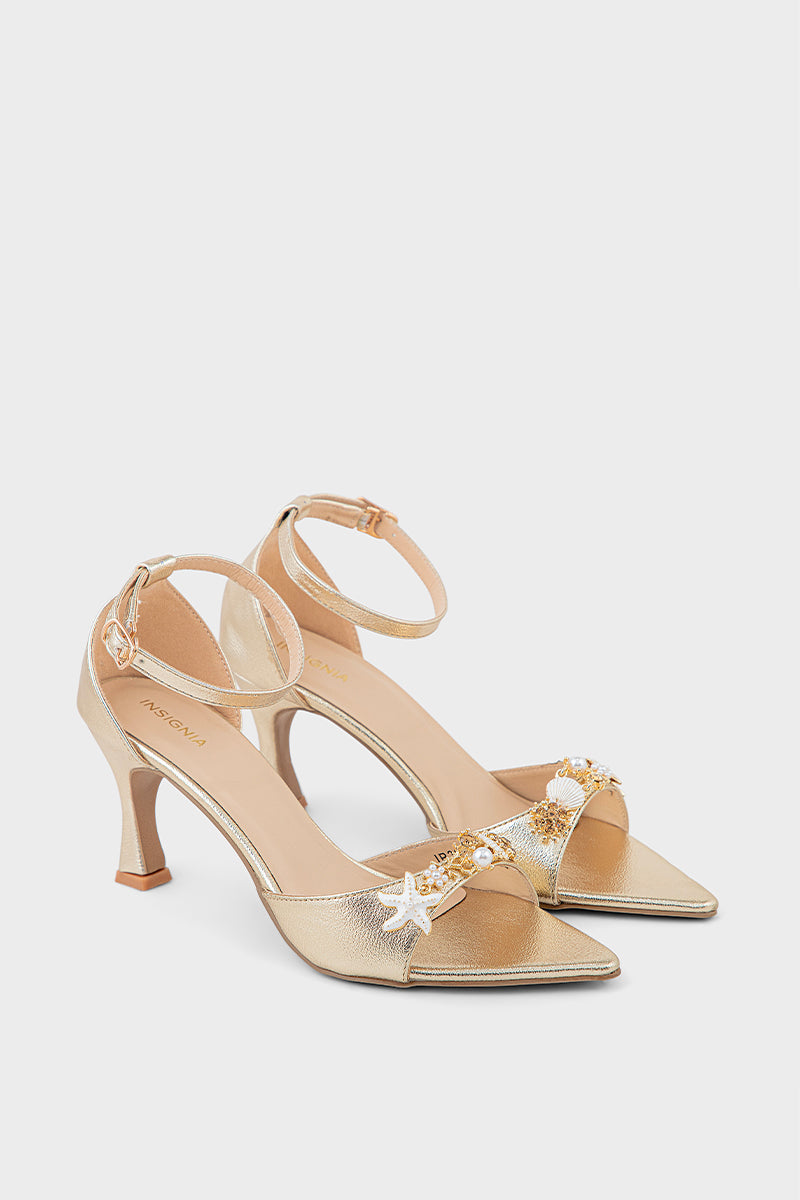 Party Wear Sandal IP2068-Gold
