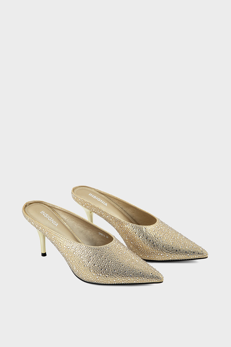 Party Wear Mule IP8514-Gold