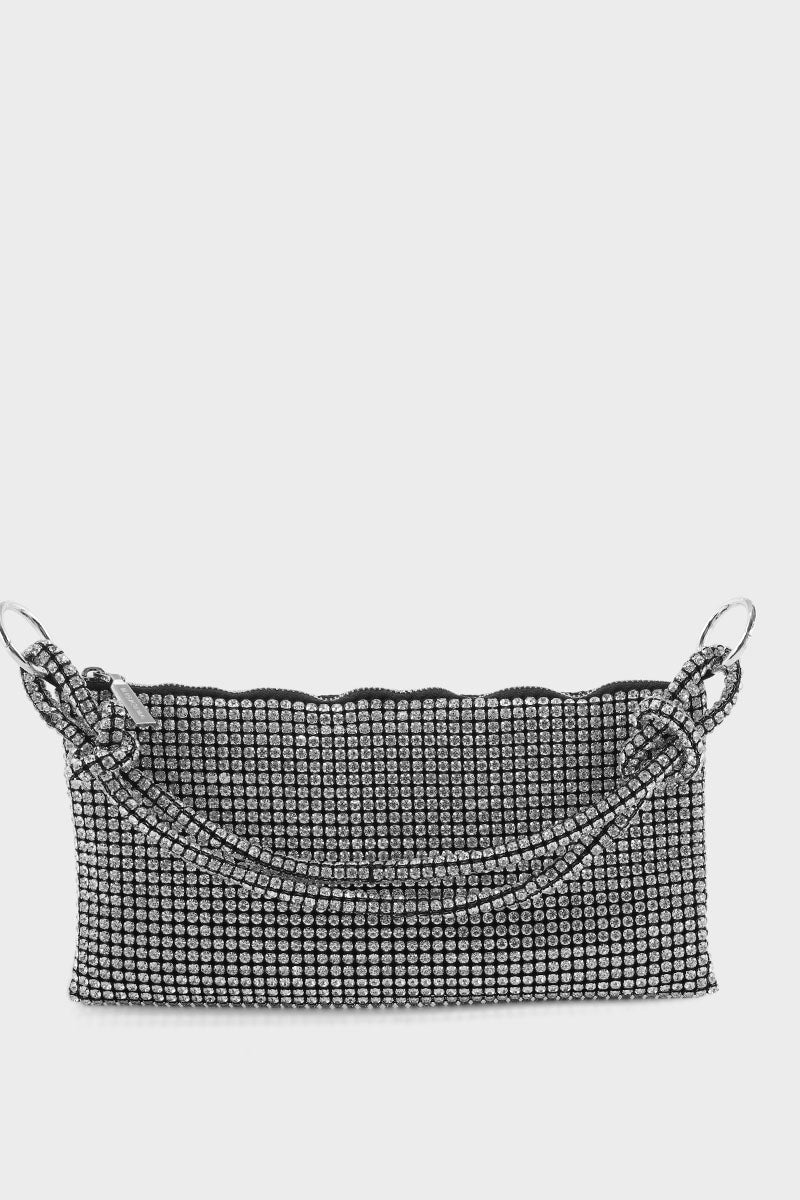 Hobo Hand Bags B10532-Silver