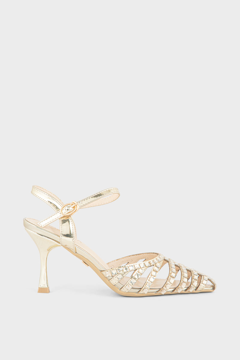 Party Wear Sandal IP2026-Golden