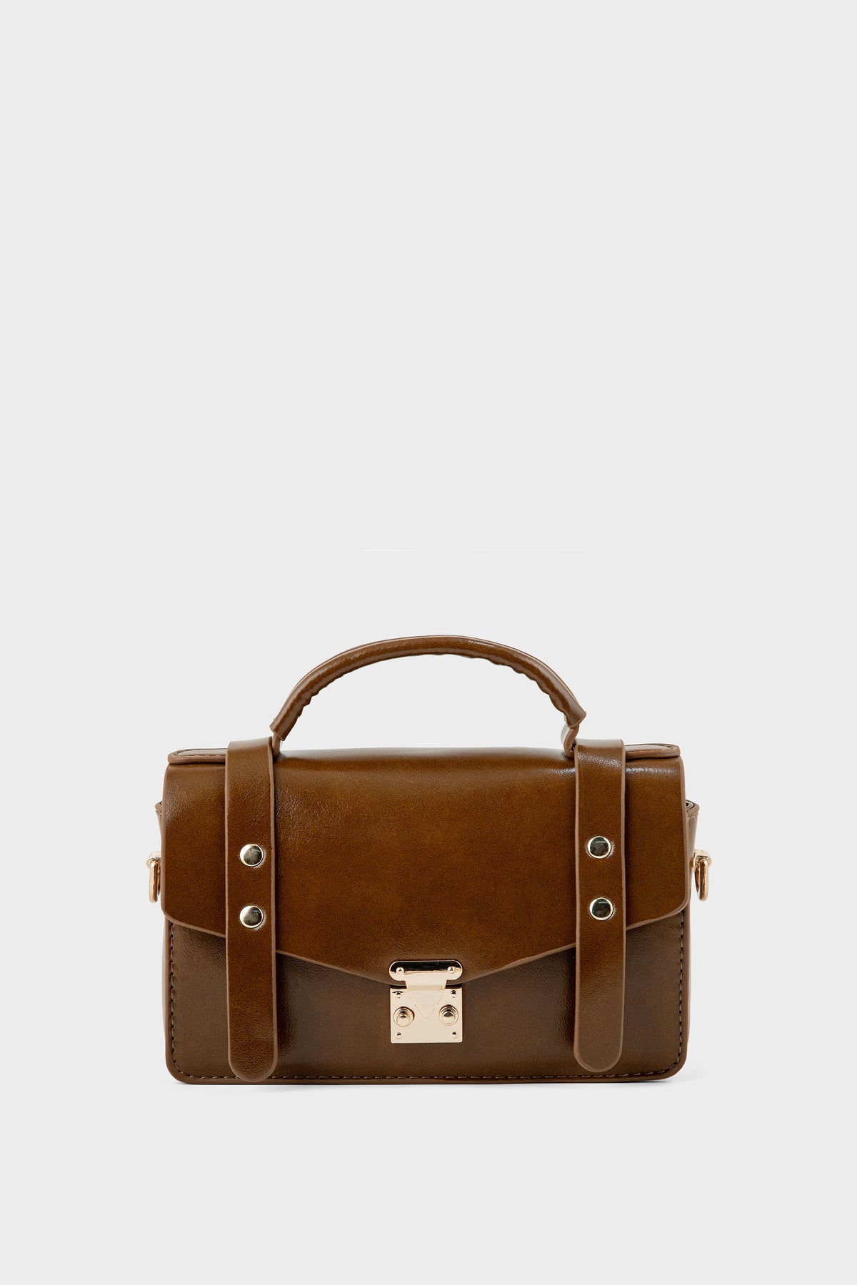 Top Handle Hand Bags BH0222-Brown