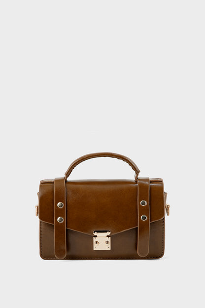 Top Handle Hand Bags BH0222-Brown