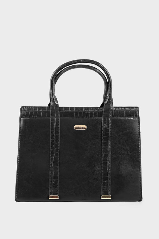 Formal Tote Hand Bags B14972-Black