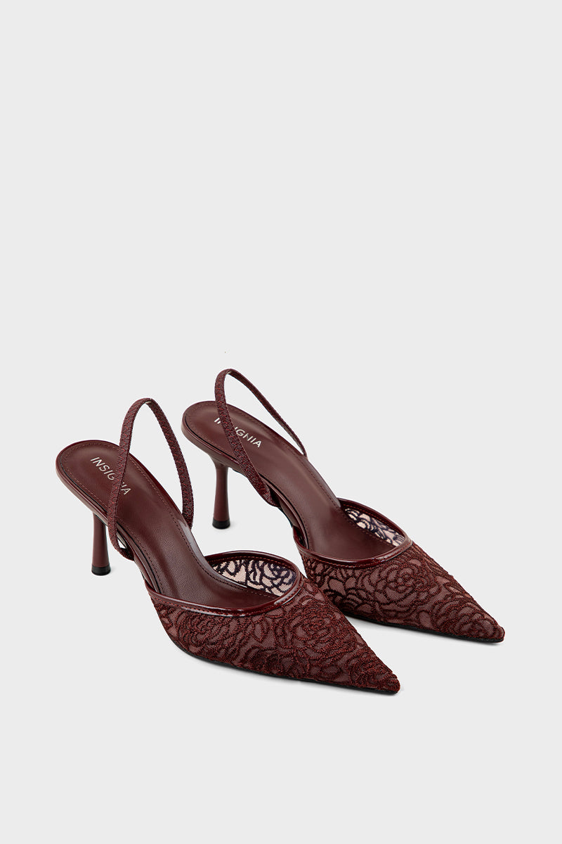 Party Wear Sling Back IP4047-Maroon