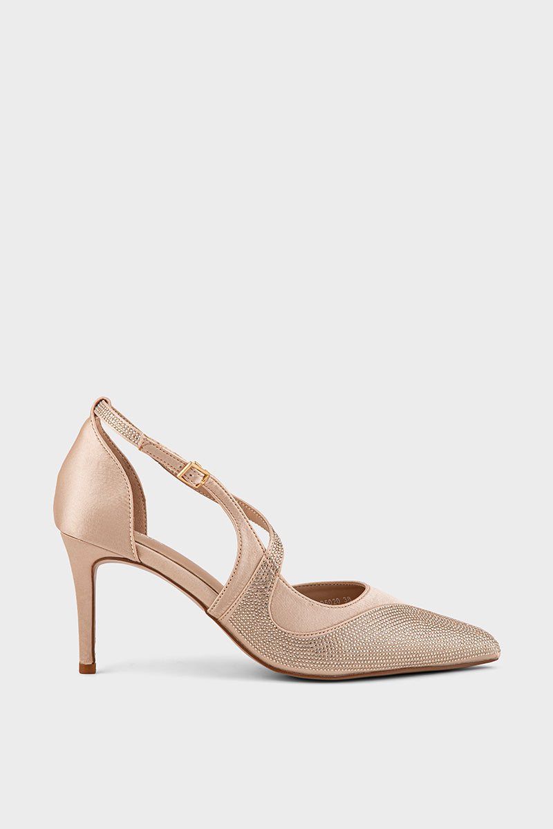 Party Wear Court Shoes IP5020-Gold