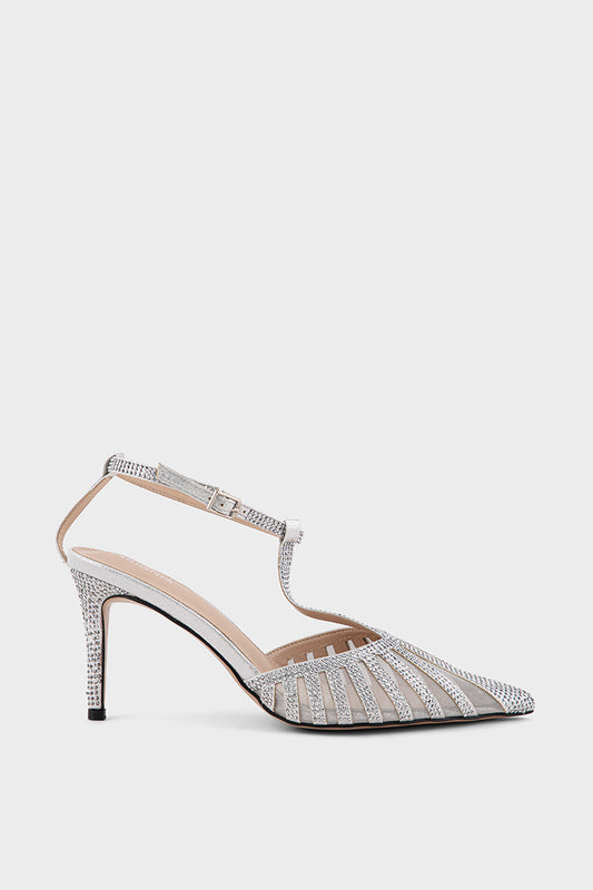 Party Wear Sling Back IP4026-Silver