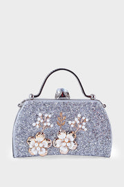 Wedding Clutch B21608-Silver