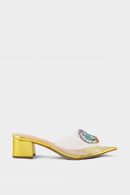 Party Wear Slip On IP0055-Golden