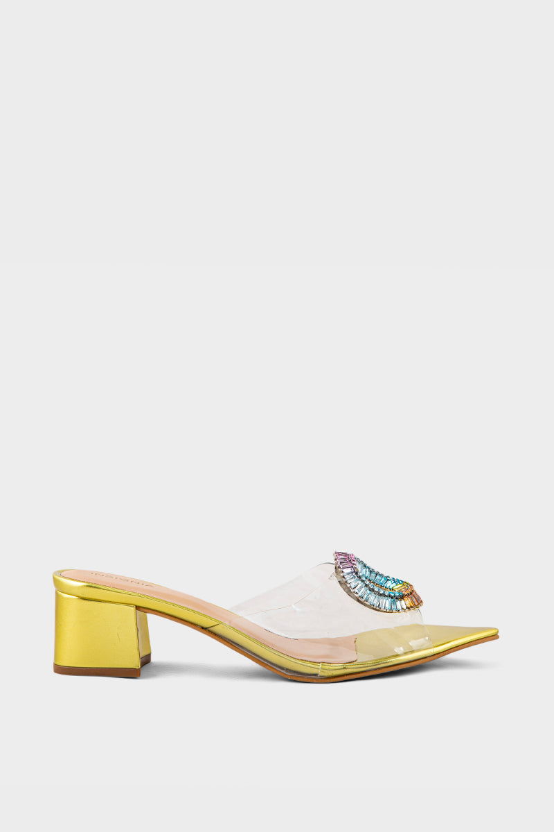 Party Wear Slip On IP0055-Golden