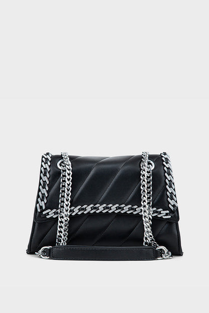 Flap Shoulder Bags BS2122-Black