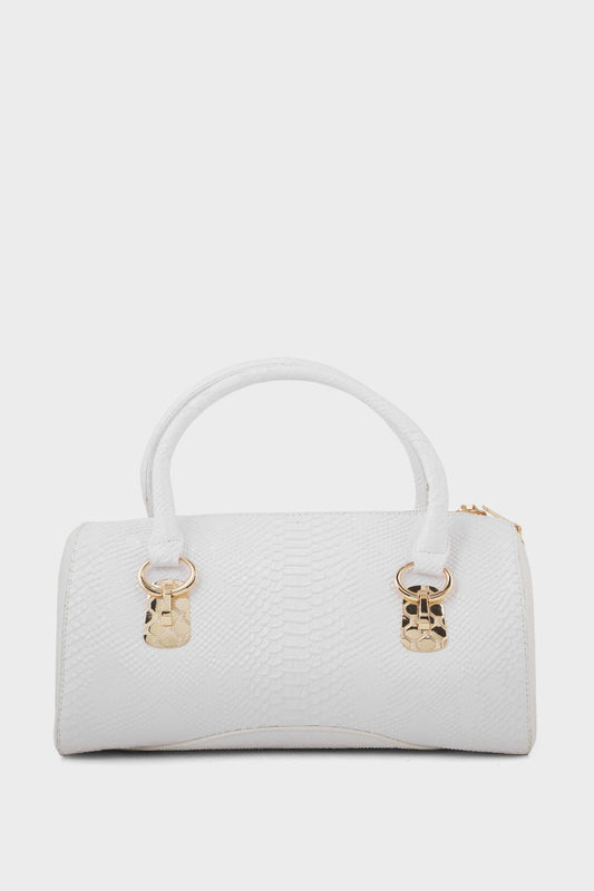Top Handle Hand Bags B15187-White