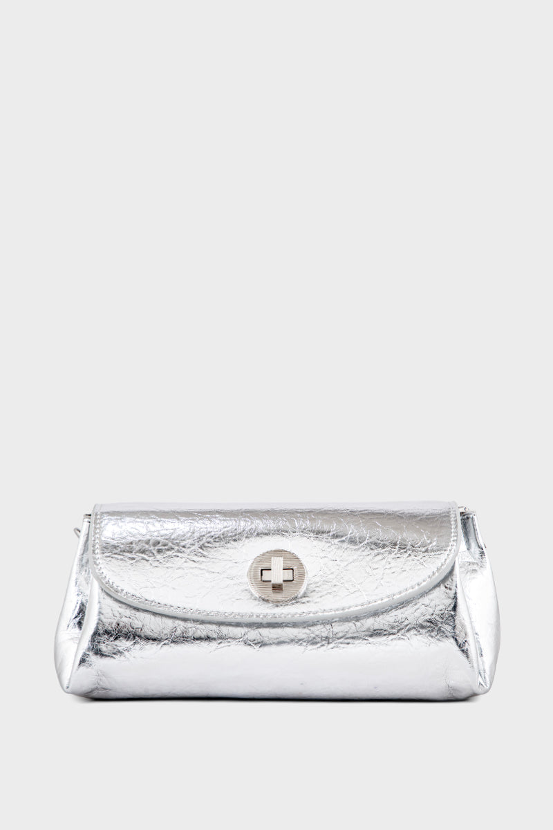 Flap Shoulder Bags BS2114-Silver
