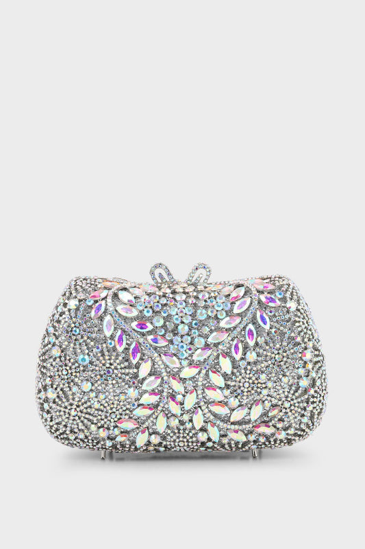 Wedding Clutch B20740-AB Silver