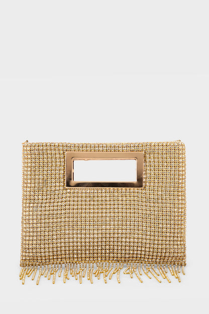 Party Wear Clutch BK4068-Golden