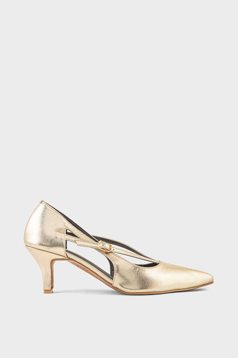 Party Wear Court Shoes IP5028-Gold