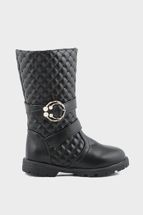 Girls Formal Boots Q10022-Black