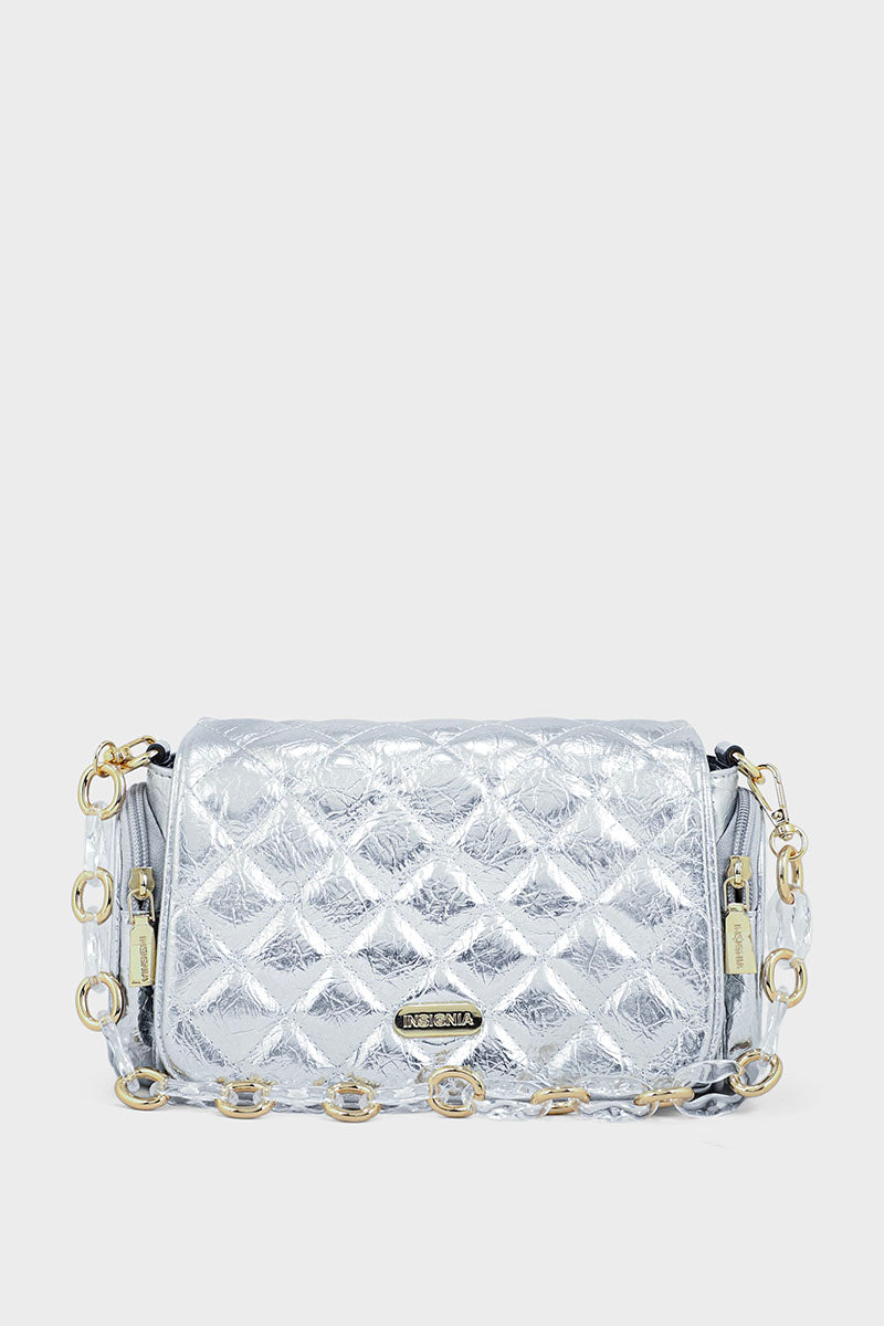 Cross Shoulder Bags BS2052-Silver