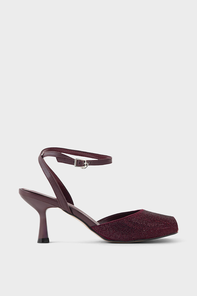 Party Wear Sandal IP2052-Maroon