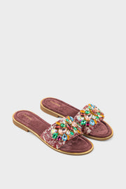 Formal Slip On IF0266-Maroon