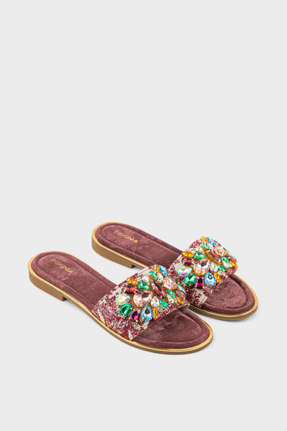 Formal Slip On IF0266-Maroon