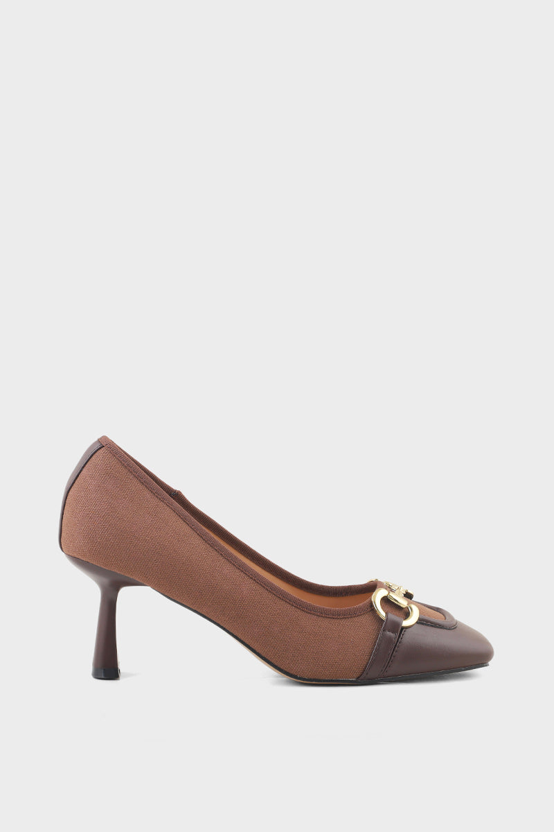 Formal Court Shoes I44487-Brown