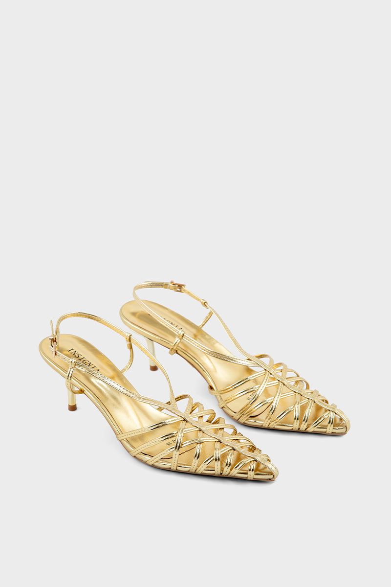 Party Wear Sling Back IP4042-Gold