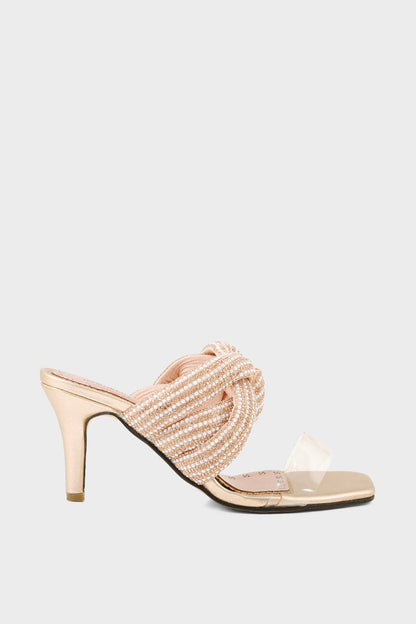 Party Wear Slip On I29238-Peach